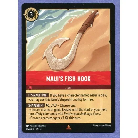 Disney | Toys | 224 Disney Lorcana Card Into The Inkland 32 Mauis Fish Hook  | Poshmark